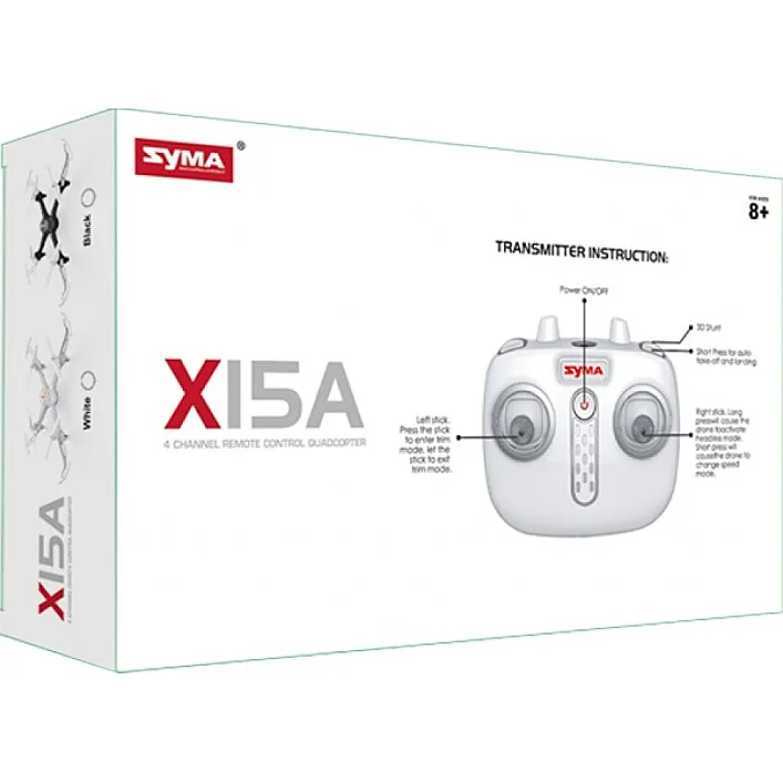 Радіокерована іграшка Syma Квадрокоптер с 2,4 Ггц управлением (X15A White)