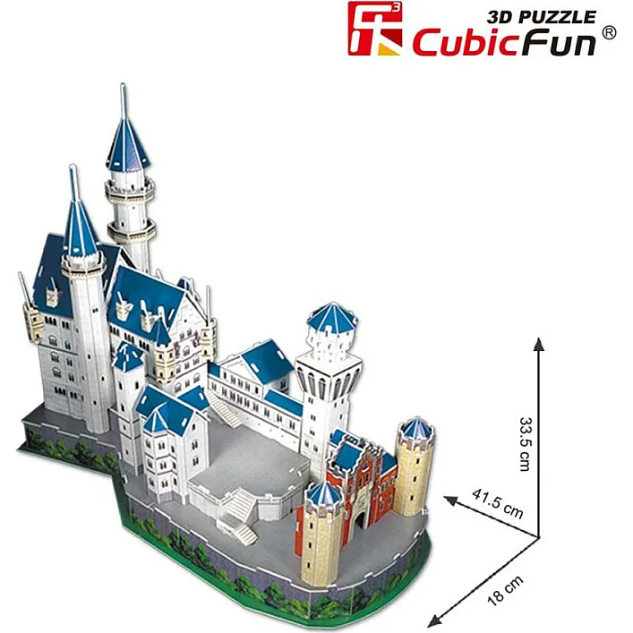 Пазл Cubic Fun Тривимірна головоломка-конструктор National Geographic Замок Нойшванштайн (DS0990h)