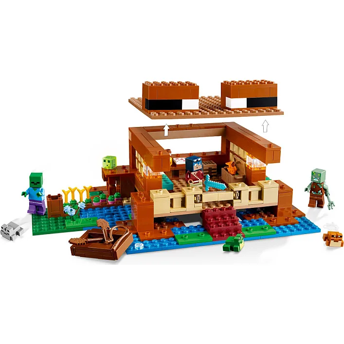 Конструктор LEGO Minecraft Дом в форме лягушки 400 деталей (21256)