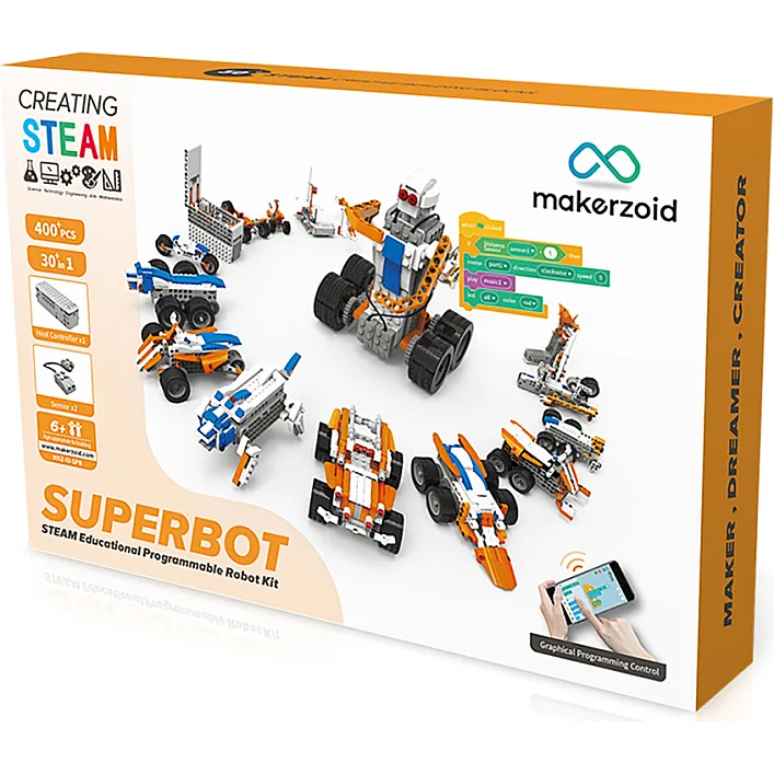Конструктор Makerzoid Superbot Educational Building Blocks (MKZ-ID-SPB)