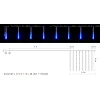 Гірлянда Delux Snowfall C 192LED 8х0.3 м IP44 EN Синя/Прозора (90017978)