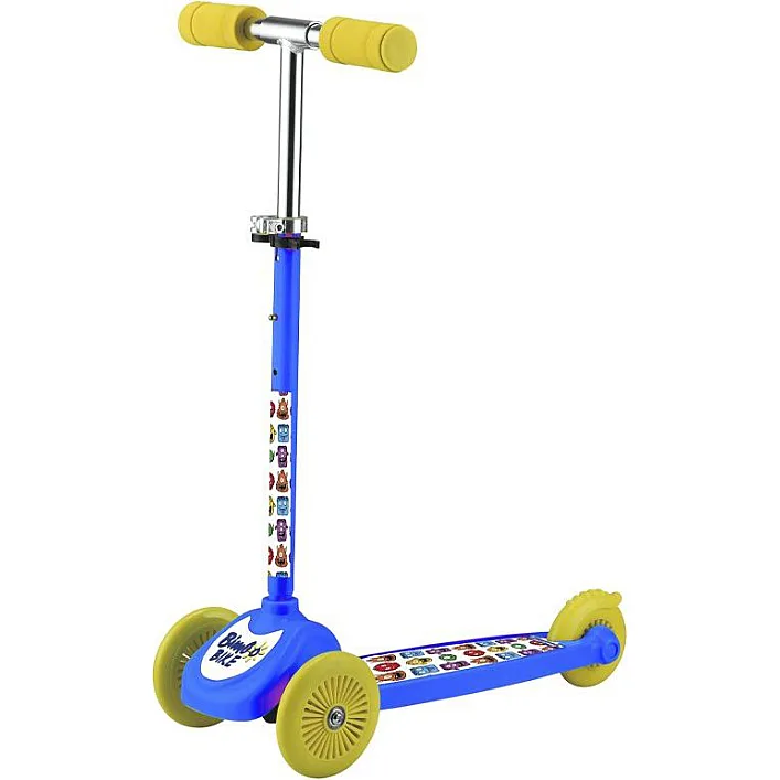 Самокат Bimbo Bike Monsters 12` с регулировкой высоты Сине-желтый (75803-IS)