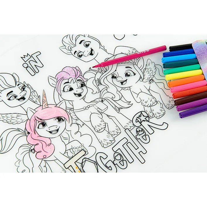Підкладка настільна Kite силіконова розмальовка My Little Pony, 30х40см (LP22-424)