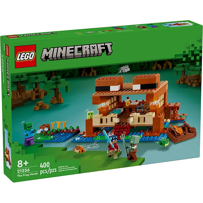 Конструктор LEGO Minecraft Дом в форме лягушки 400 деталей (21256)