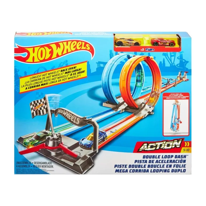 Портативний трек «Подвійна петля» GFH85 HOT WHEELS KID (Маш2617)