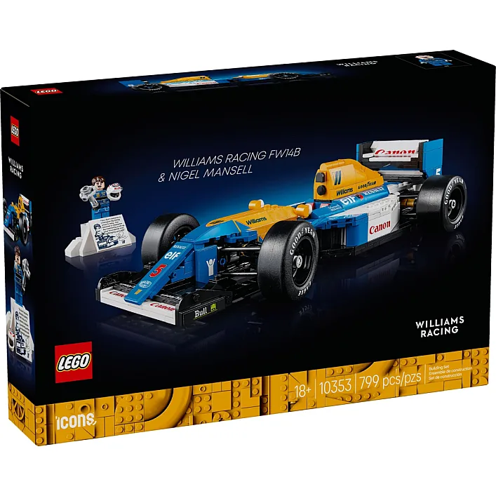 Конструктор LEGO Icons Williams Racing FW14B и Найджел Мэнселл (10353)