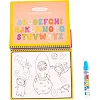Развивающая игрушка Baby Team Книжечка-раскраска водная Паровозик (9030_паровозик_с_буквами)