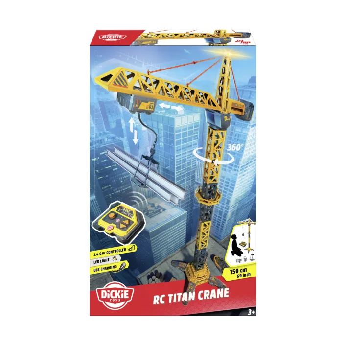 Спецтехніка Dickie Toys Кран Титан зі світловими ефектами на ДК 150 см (3729023)