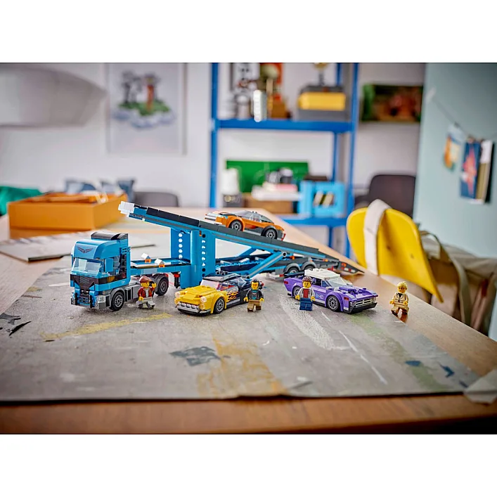 Конструктор LEGO City Грузовик-транспортер со спортивными авто (60408)
