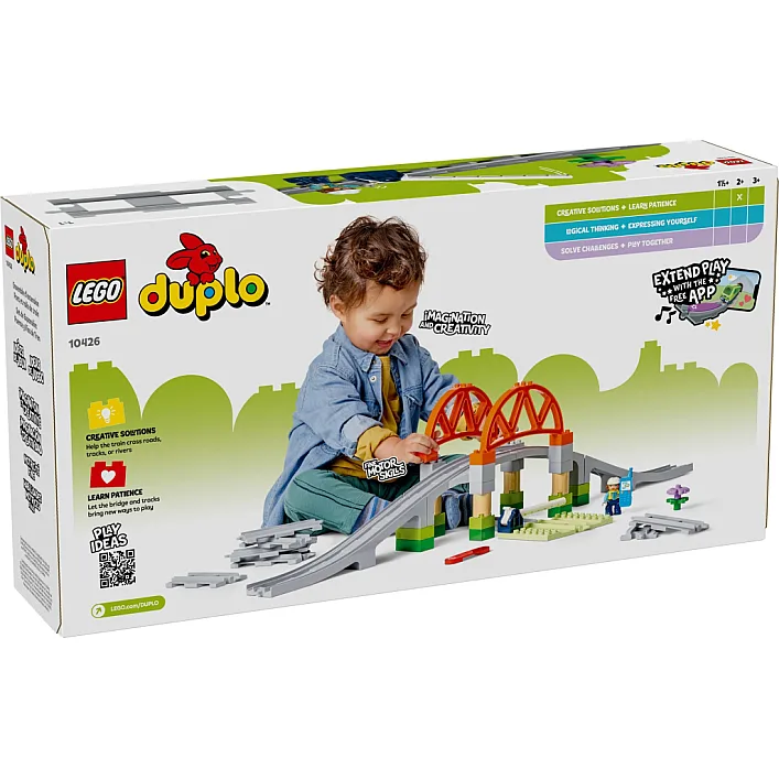 Конструктор LEGO DUPLO Town Додатковий набір. Залізничний міст і колії (10426)