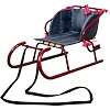 Матрацик в санки Snower сірий з рожевим (4820211101626)