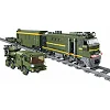 Конструктор ZIPP Toys Поезд DF2159 с рельсами, зеленый на радиоуправлении (98252)