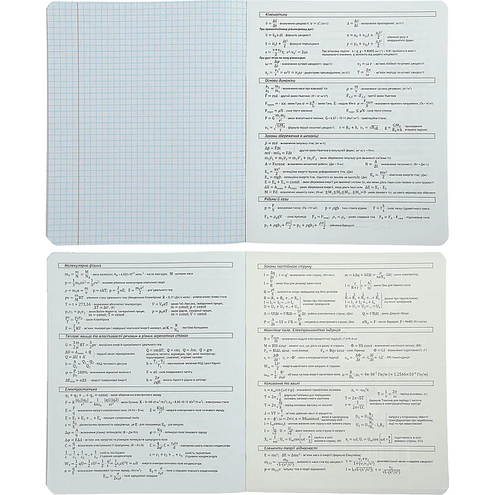 Тетрадь ZiBi предметная BLACK 48 листов клетка, физика (ZB.1700-05)