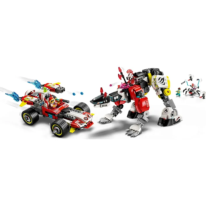 Конструктор LEGO DREAMZzz Робот-тигр Купера та Хот-род авто Зеро (71497)