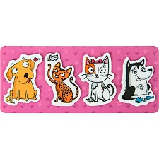 Закладки для книг Kite пластиковые Pets 4x20 шт, 35х50 мм (K22-479-5)