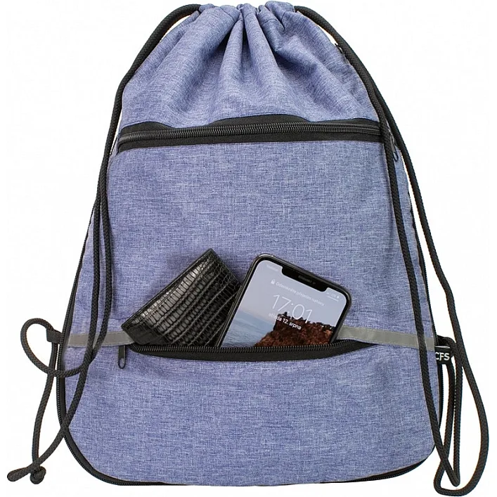Сумка для взуття Cool For School з 2 блискавками з розширенням унісекс темно-синя (CF85759-24)