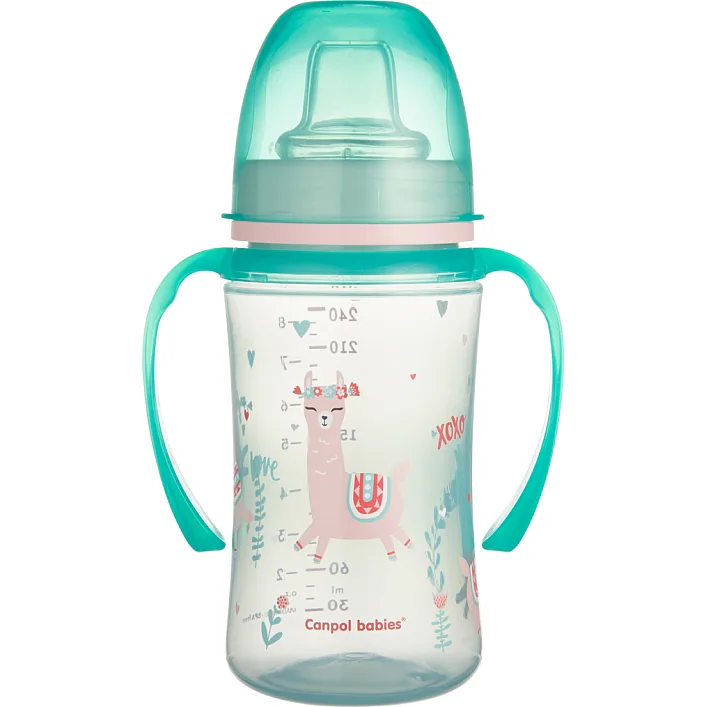 Поїльник-непроливайка Canpol babies EasyStart 240 мл -Sweet fun зелена (35/208_gre)
