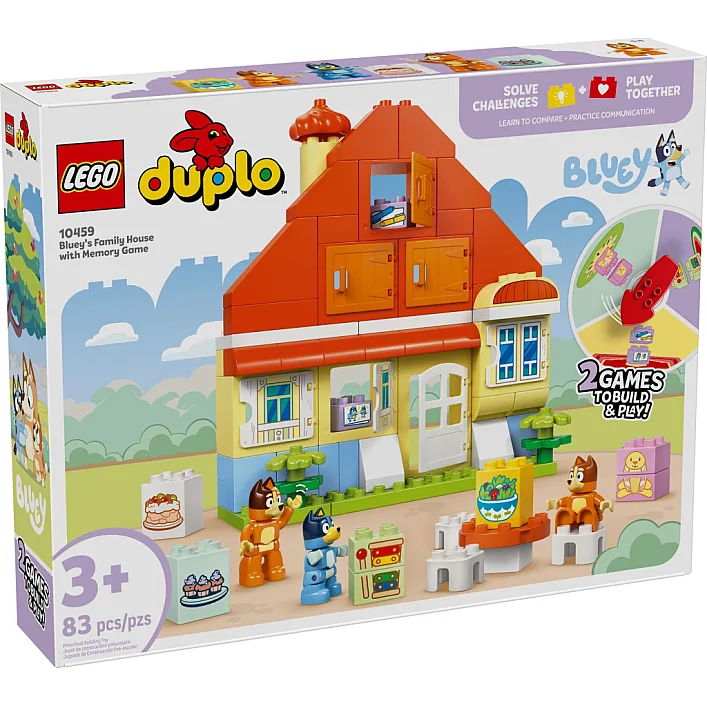 Конструктор LEGO DUPLO Bluey Семейный дом Блуи с игрой на запоминание (10459)