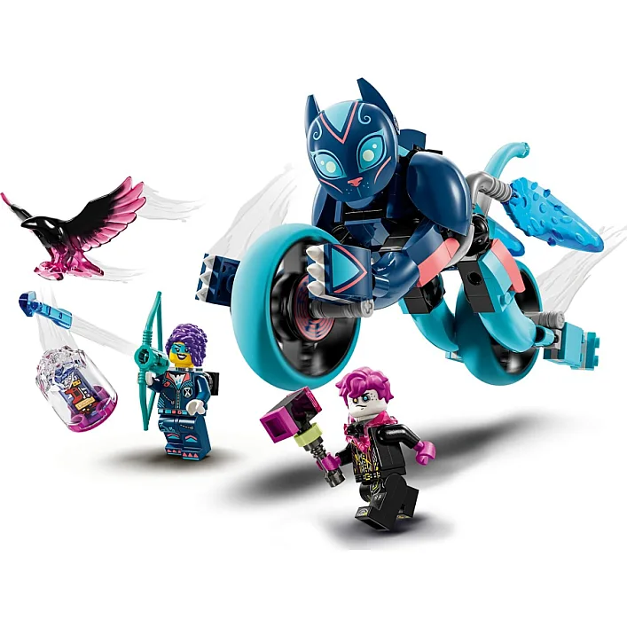 Конструктор LEGO DREAMZzz Кошачий мотоцикл Зоуи (71479)