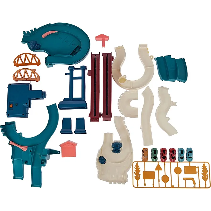 Игровой набор ZIPP Toys Dino автотрек-серпантин электрический, 6 машинок (5501A)