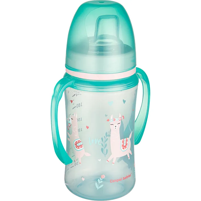 Поїльник-непроливайка Canpol babies EasyStart 240 мл -Sweet fun зелена (35/208_gre)
