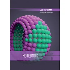 Тетрадь Buromax Sphere A4 80 листов, клетка Фиолетовый (BM.24452101-07)