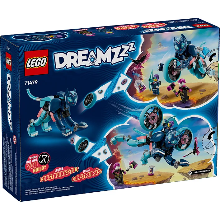 Конструктор LEGO DREAMZzz Кошачий мотоцикл Зоуи (71479)