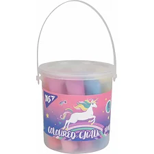 Мел Yes цветной Glamour 12 шт JUMBO в ведре (400513)