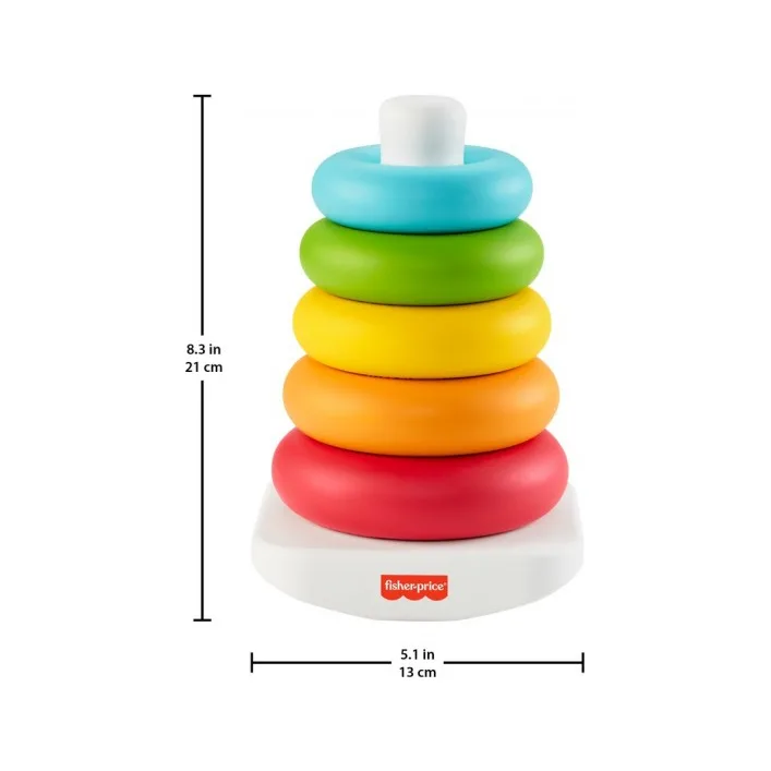 Развивающая игрушка Fisher-Price Пирамидка из эко-материалов (GRF09)