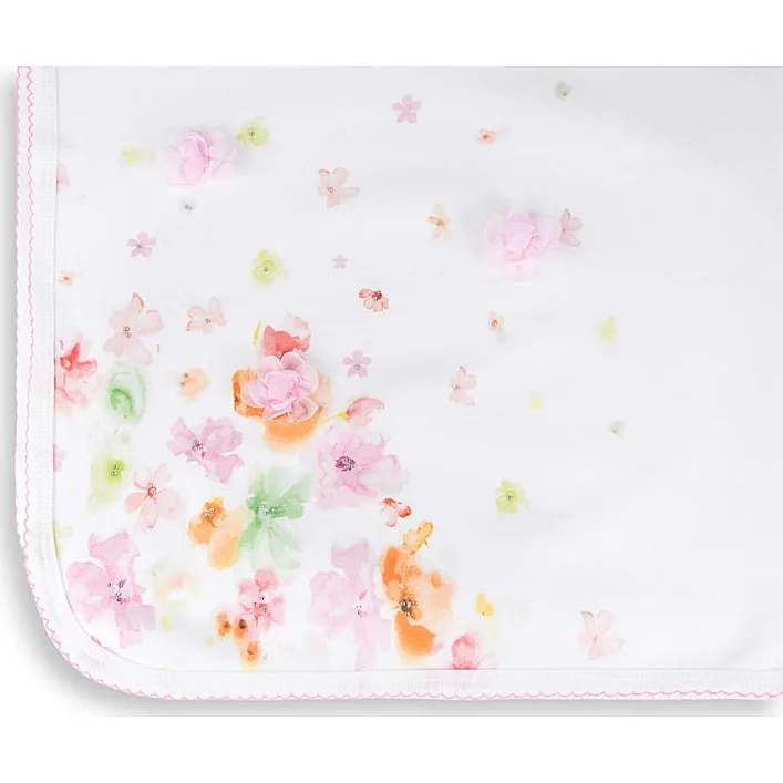 Ковдра дитяча Bibaby з ніжними квіточками (64175-pink)