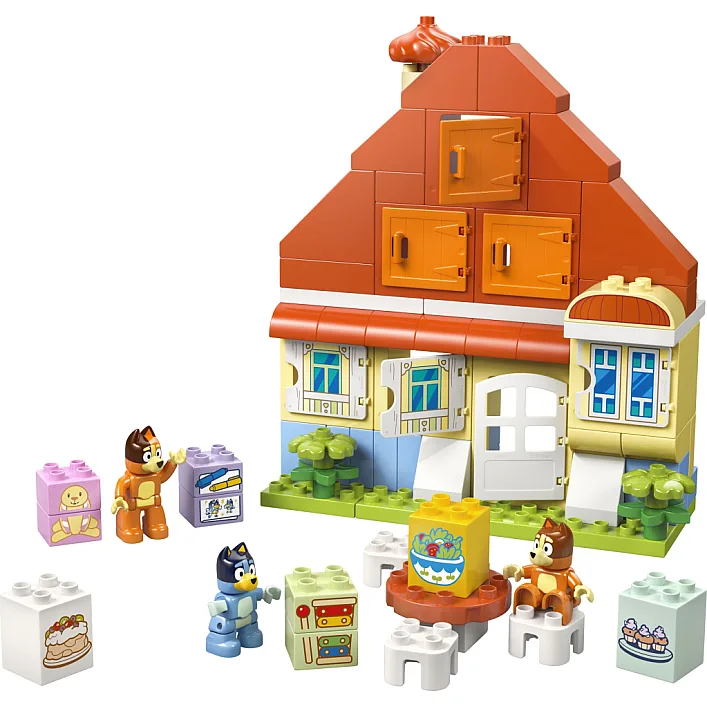 Конструктор LEGO DUPLO Bluey Семейный дом Блуи с игрой на запоминание (10459)