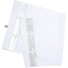 Крыжма детская Pedaliza с серебряной тесьмой (880-white)