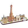 Пазл Cubic Fun Трехмерный пазл City line Париж с LED-подсветкой (L525h)