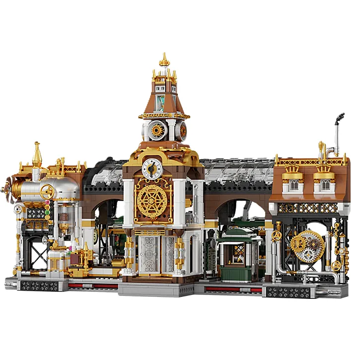 Конструктор Pantasy Original - Steampunk Железнодорожная станция в стиле стимпанк (85007)
