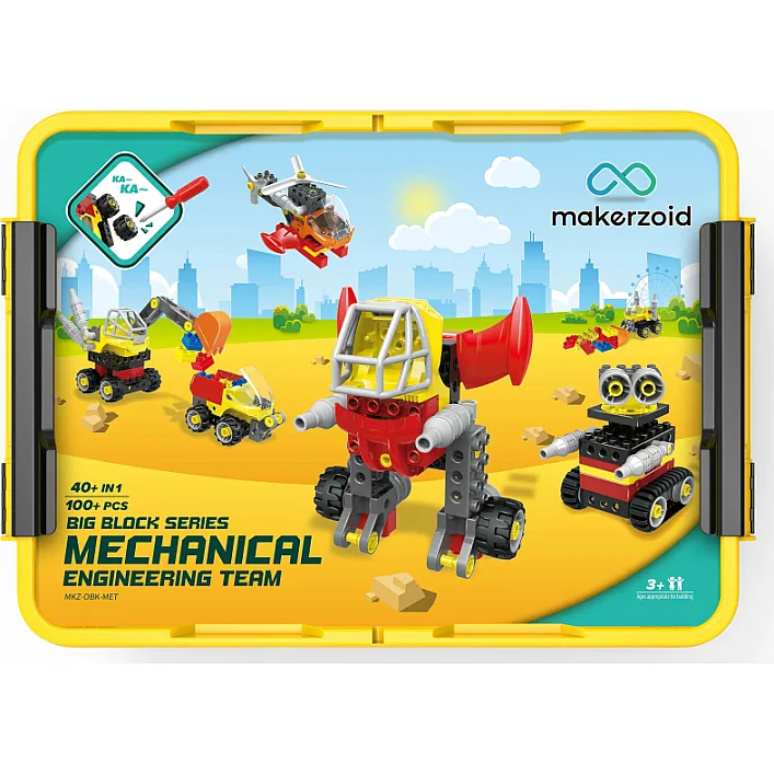 Конструктор Makerzoid Big Building Blocks-Mechanical Engineering Team (MKZ-OBK-MET)