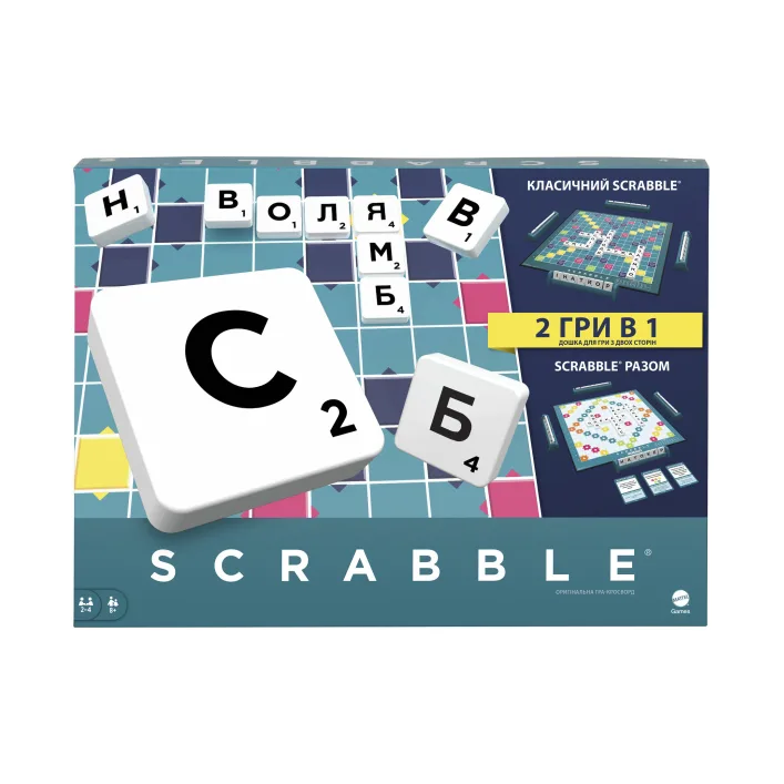 Настольная игра Scrabble Скрабл Оригинал на украинском (HXW21)