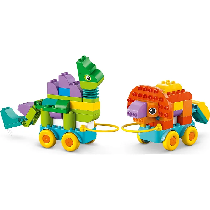 Конструктор LEGO DUPLO Динозавры на колесах 3 в 1 (10451)