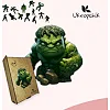 Пазл Ukropchik деревянный Супергерой Халк size - M в коробке с набором-рамкой (Hulk Superhero A4)