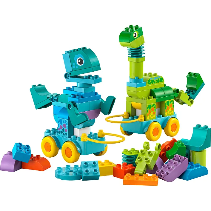 Конструктор LEGO DUPLO Динозавры на колесах 3 в 1 (10451)