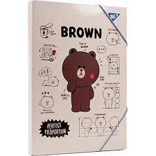 Папка для работы YES картонная A4 "Line friends"500232 (Кнц0232)