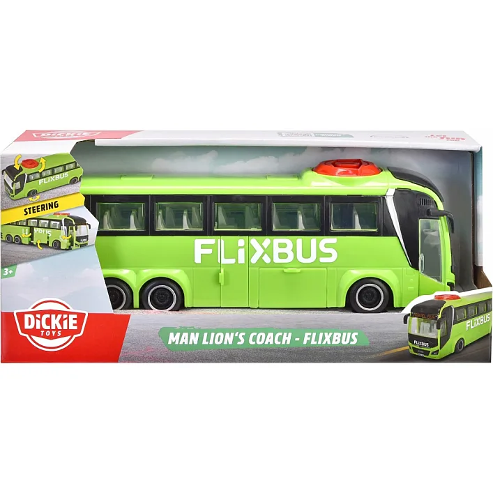 Спецтехника Dickie Toys Туристический автобус Фликсбас 26,5 см (3744015)