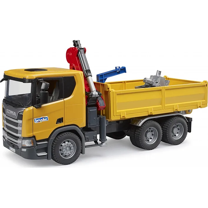 Спецтехніка Bruder Scania Super 560R з краном-маніпулятором 1:16 з аксесуарами (03551)