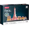 Пазл Cubic Fun Трехмерный пазл City line Париж с LED-подсветкой (L525h)