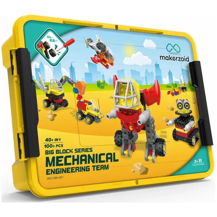 Конструктор Makerzoid Big Building Blocks-Mechanical Engineering Team (MKZ-OBK-MET)