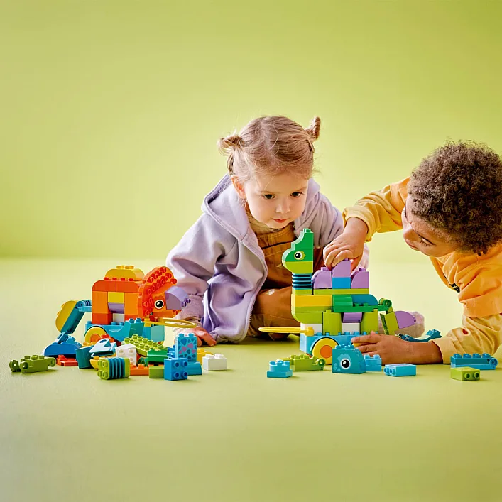 Конструктор LEGO DUPLO Динозавры на колесах 3 в 1 (10451)