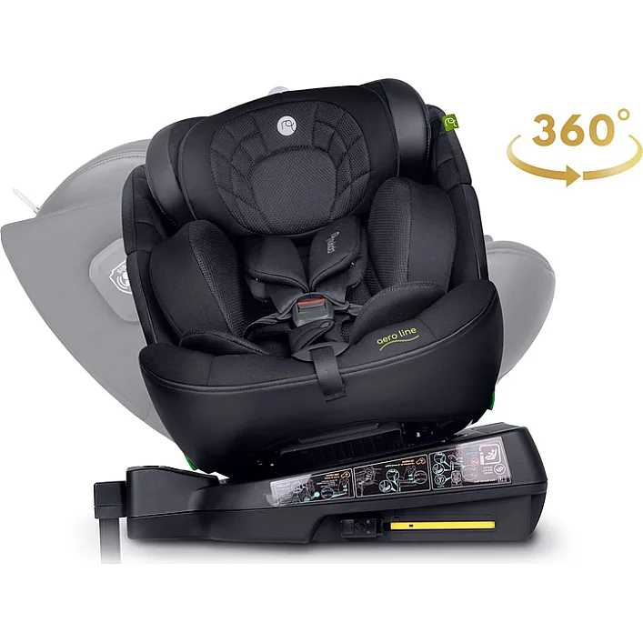 Автокресло Nukido Aero Line ISOFIX 0-36 кг, черное
