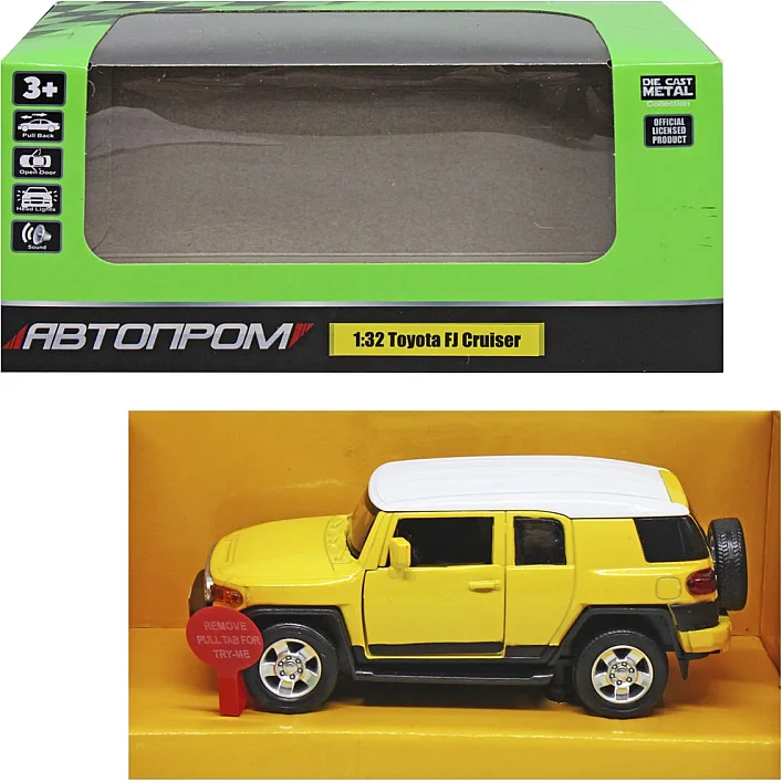 Машинка "Toyota FJ Cruiser", жовта