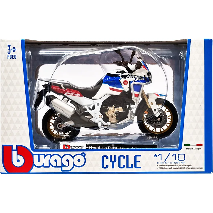 Дитяча модель Мотоцикла "Honda Africa Twin Adventure" Bburago 18-51030-3 масштаб 1:18