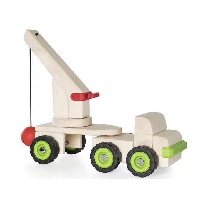Большая машинка Guidecraft Block Science Trucks Стенобитная машина деревянная 45 см (G7533)