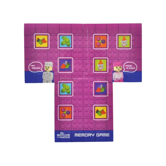 Конструктор "Block&Steps: Дракон и замок" + ходилка и мемори игра 3в1, 43дет. QB300-106 qbee (Кон7636)